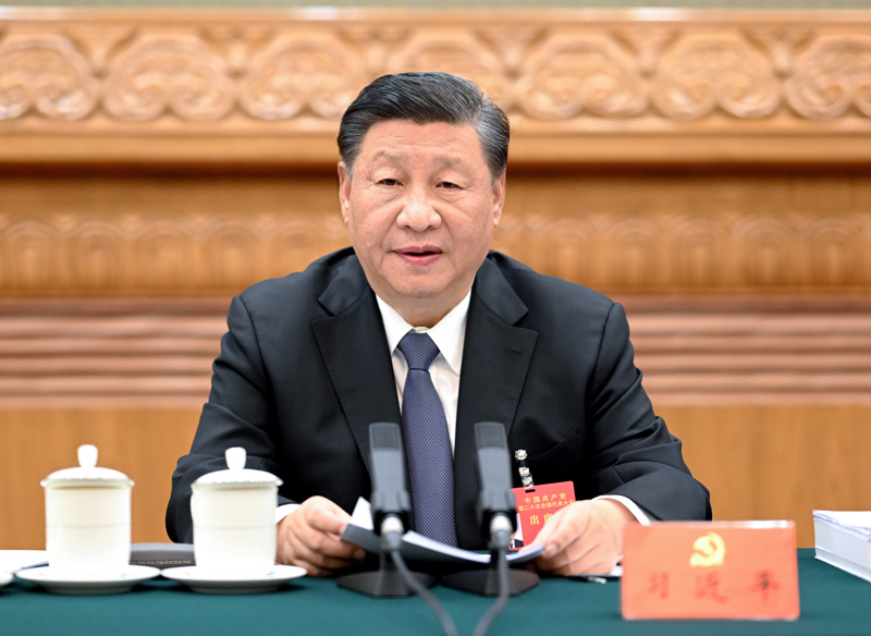 10月18日，中國(guó)共產(chǎn)黨第二十次全國(guó)代表大會(huì)主席團(tuán)在北京人民大會(huì)堂舉行第二次會(huì)議。.jpg